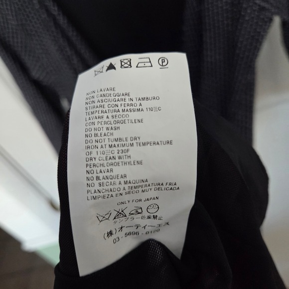 MaxMara Italy Black White Geometric Print V-Neck Faux Wrap Dress Sz 48 $640 MSRP - Picture 4 of 6